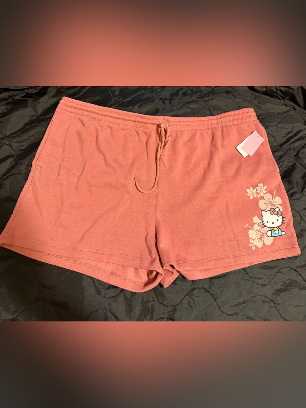 Hello Kitty dusty rose Drawstring sweat Shorts size 3X